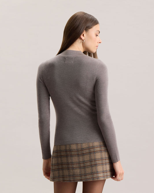 MERINO MOCK NECK SWEATER
