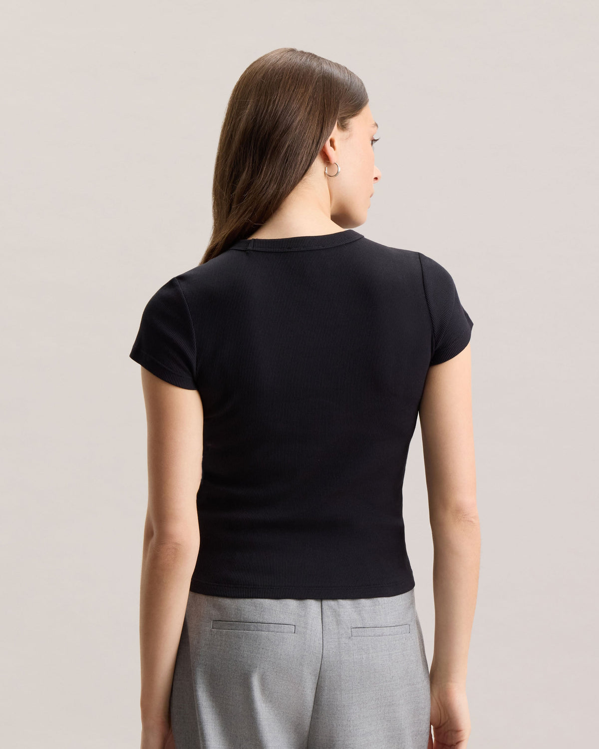 RIB KNIT TEE