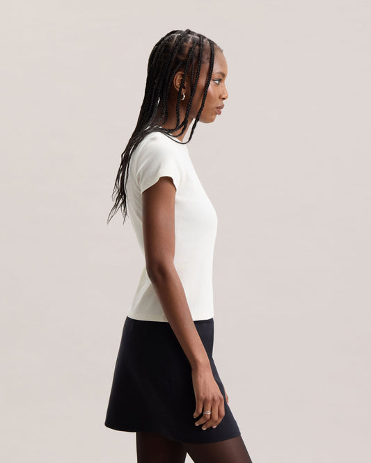 RIB KNIT TEE