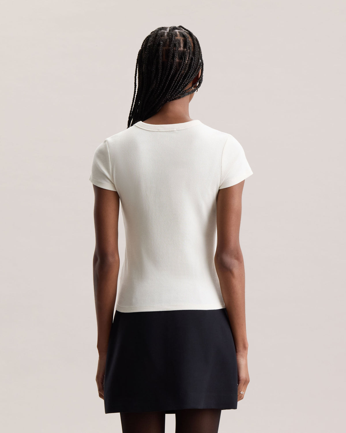 RIB KNIT TEE
