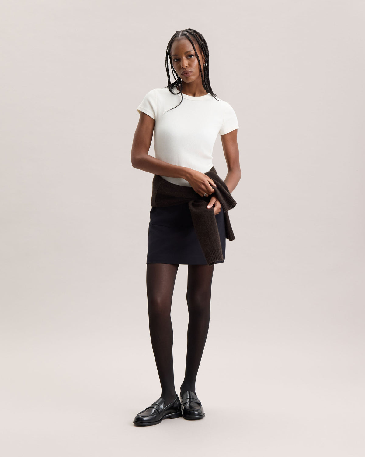RIB KNIT TEE