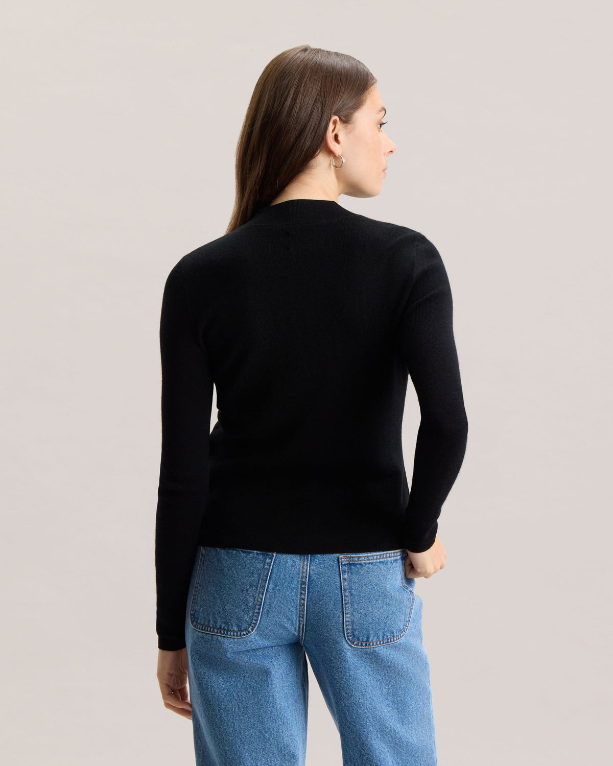 MERINO MOCK NECK SWEATER