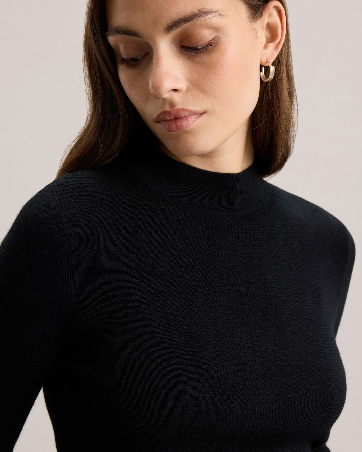 MERINO MOCK NECK SWEATER