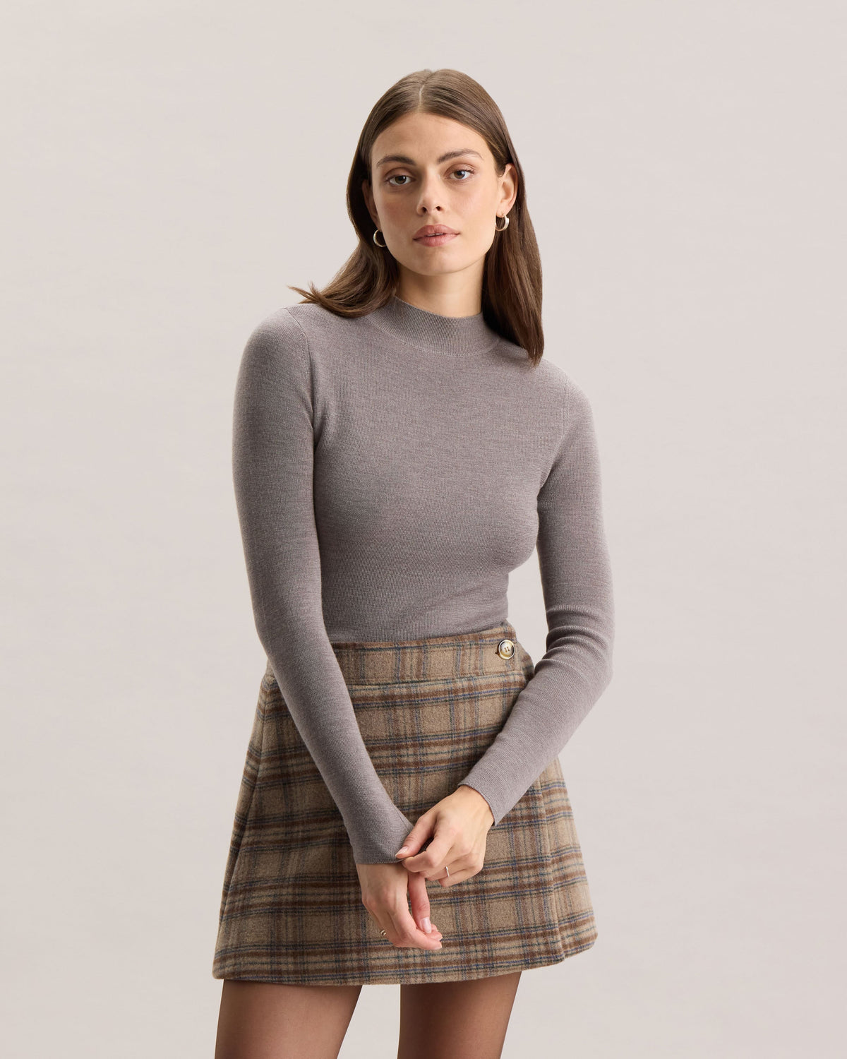 MERINO MOCK NECK SWEATER