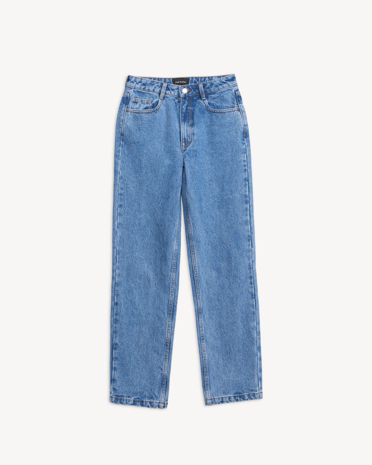 RELAXED STRAIGHT DENIM PANTS