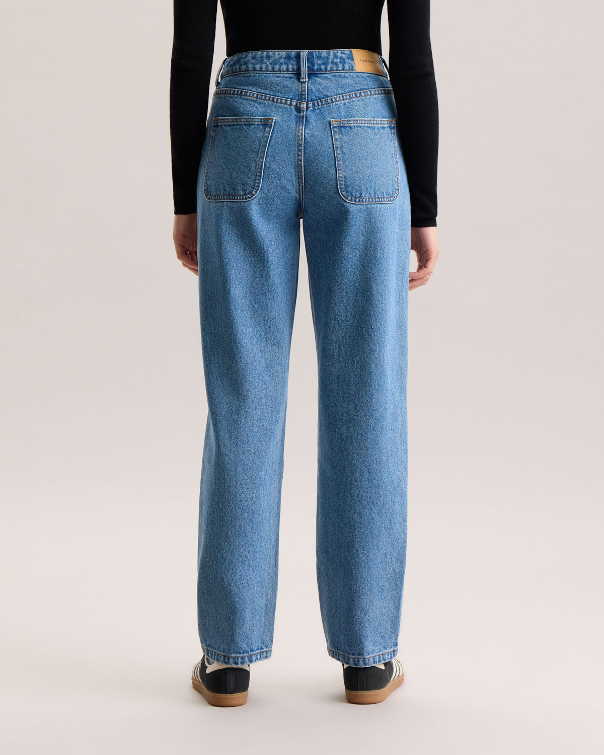 RELAXED STRAIGHT DENIM PANTS