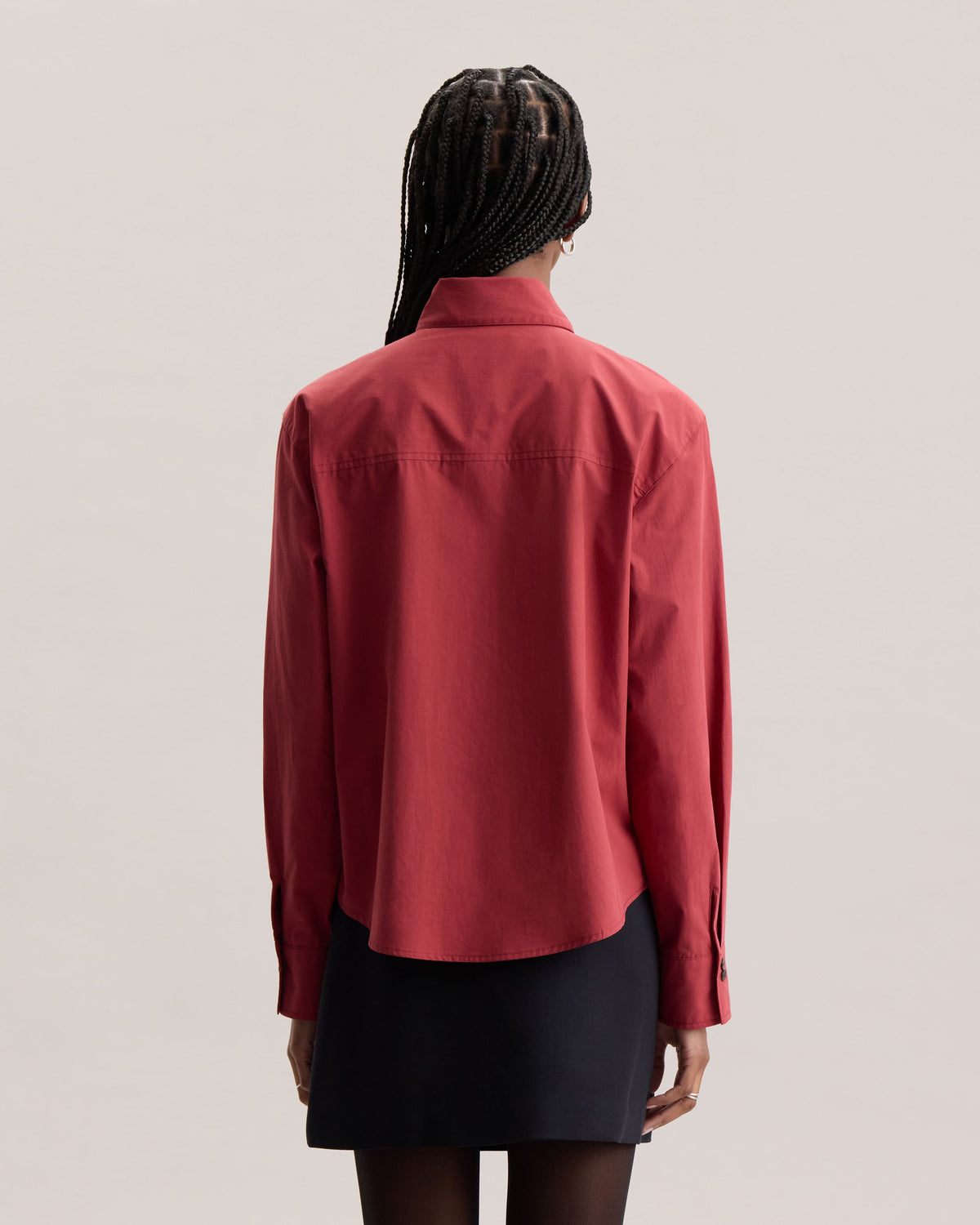 POPLIN SCARF BLOUSE