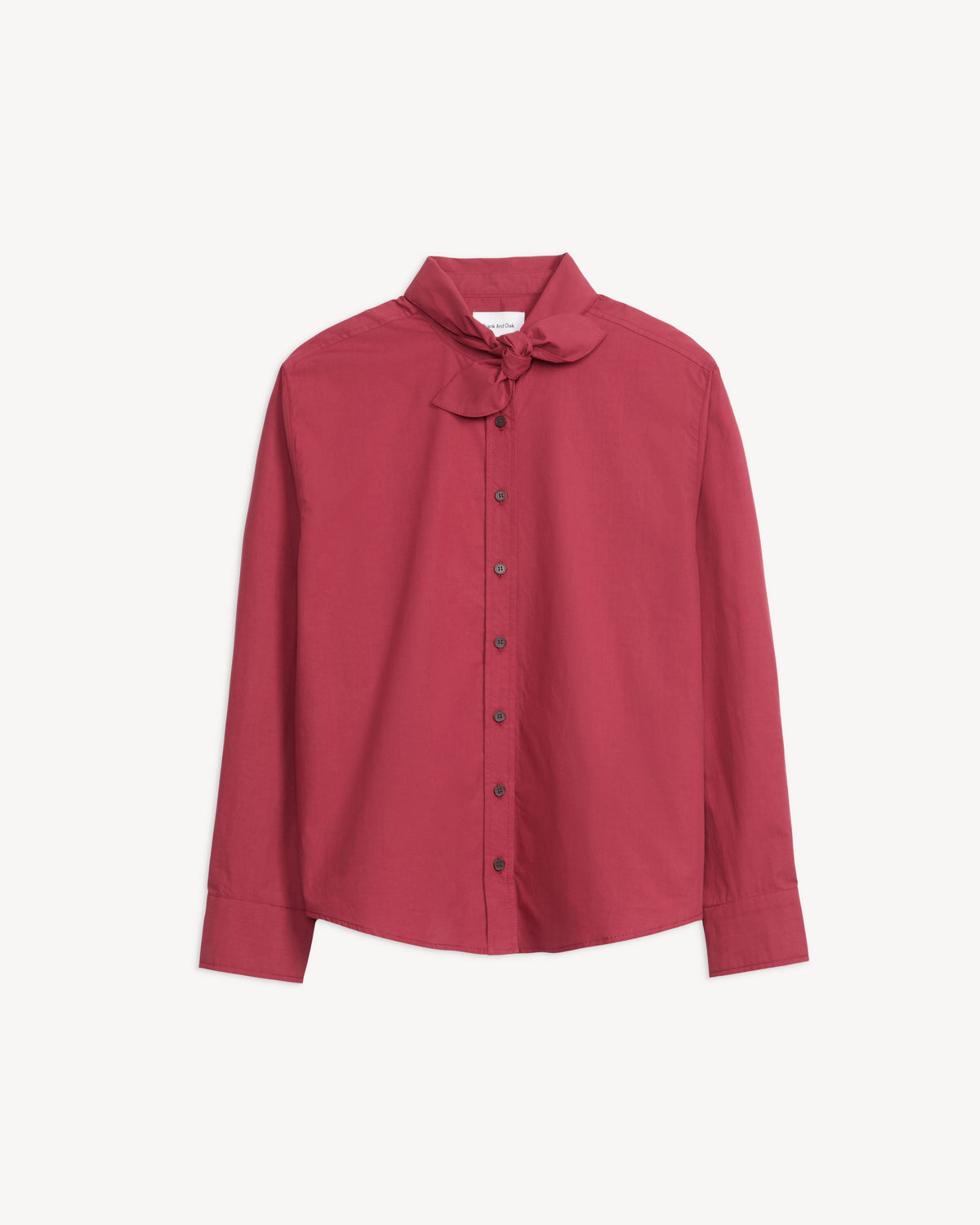 POPLIN SCARF BLOUSE