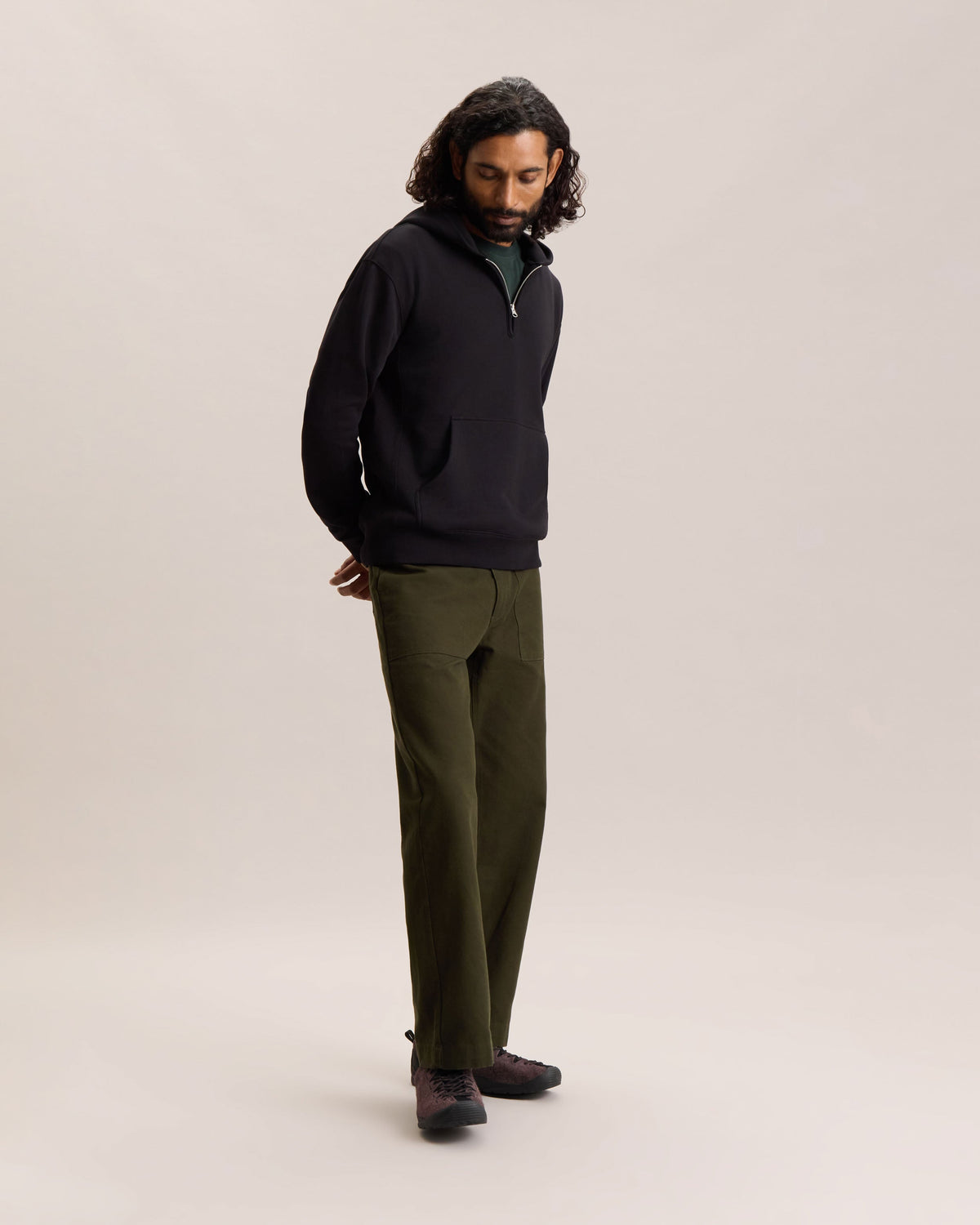QUARTER ZIP HOODIE
